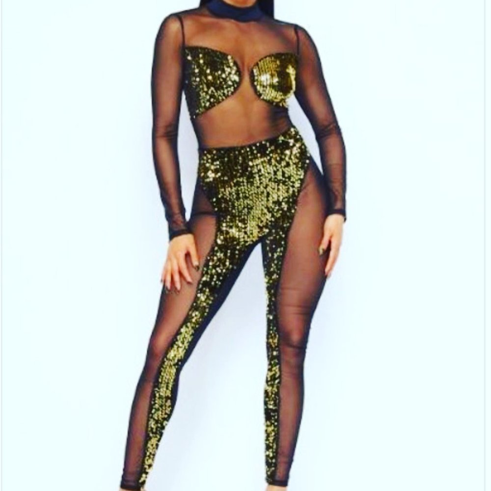 Golden Hour Sequin Jumpsuit